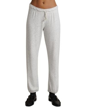 PERFECTWHITETEE Brynn Brushed Pull On Drawcord Pants - Gray