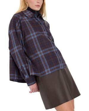 Whistles Checked Brushed Cotton Shirt - Purple