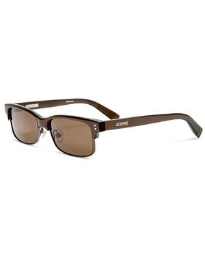 Jacquemus Gardian D Frame Sunglasses, 54Mm - Brown