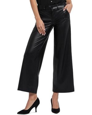 NYDJ Faux Leather Ankle Pants - Black