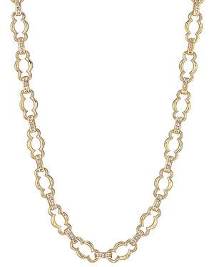 Capucine de Wulf Maharani Cubic Zirconia Petite Chain Necklace, 16-18 - Metallic