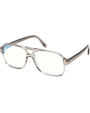 Tom Ford Navigator Light Glasses, 58Mm - Natural