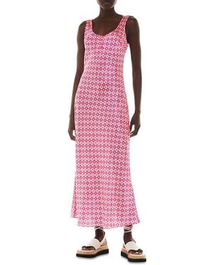 Whistles Cindy Two Tone Dress - Pink