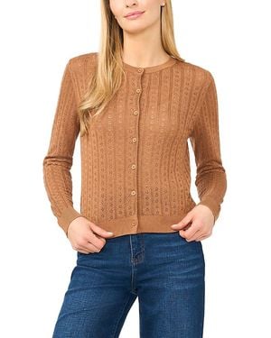 Ted Baker Valerie Pointelle Stitch Cardigan Sweater - Blue