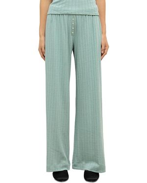 Leset Pointelle Boxer Pants - Green