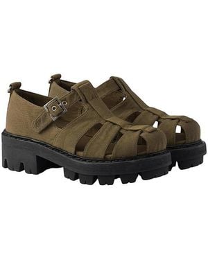 Prada Canvas Fisherman Sandals - Green