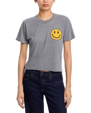 Aviator Nation Smiley 2 Boyfriend Tee - Blue