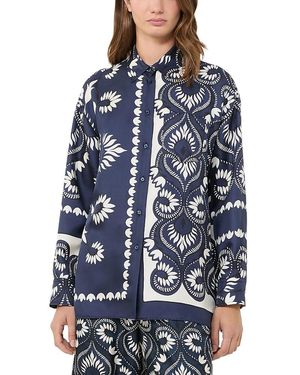Weekend by Maxmara Lastra Silk Top - Blue