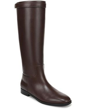 Vince Margaretii Leather Knee High Boots - Brown