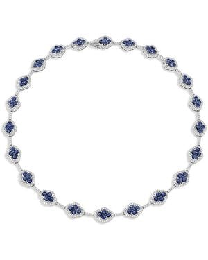 Piranesi 18K Diamond & Sapphire Maison Necklace, 17 - Metallic