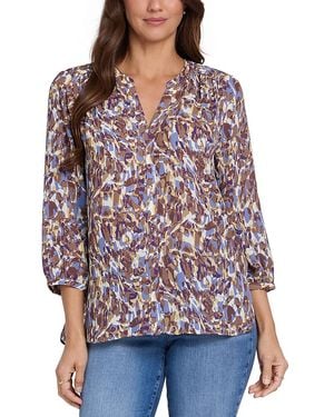 NYDJ Pintuck Blouse - Red