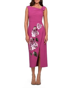 Kay Unger Maeta Midi Dress - Red