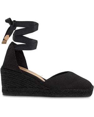 Castañer Carina Ankle Tie Pumps - Black