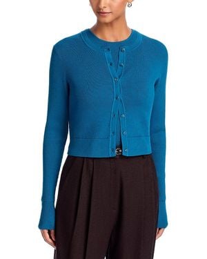 Toccin Zoe Cropped Cardigan - Blue