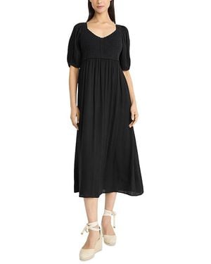 The Good Journey Puff Sleeve Dress - Black