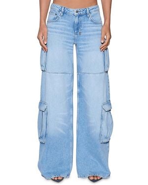 Ksubi Dropout Low Rise Cargo Jeans - Blue