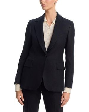 Eleventy Wool & Cashmere Single Breasted Blazer - Blue