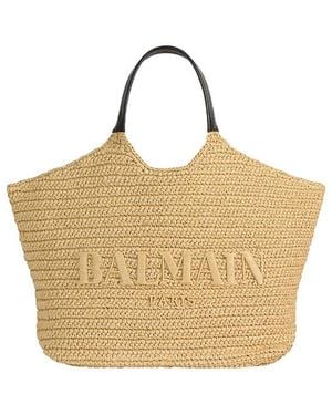 Balmain Crochet Tote Bag - Natural