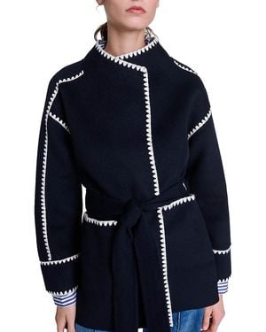 Maje Gicolori Coat - Blue