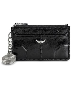 Zadig & Voltaire Sunny Leather Card Case - Black