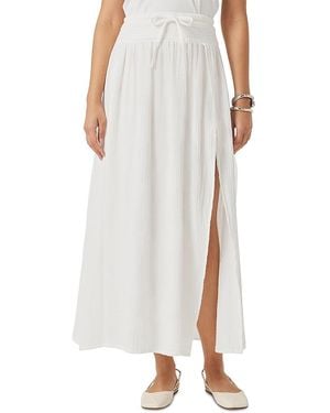 Splendid Ava Gauze Maxi Skirt - White