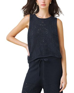 Splendid Beckham Crocheted Sweater - Blue