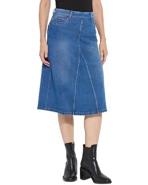Lyssé Bella Denim Skirt - Blue