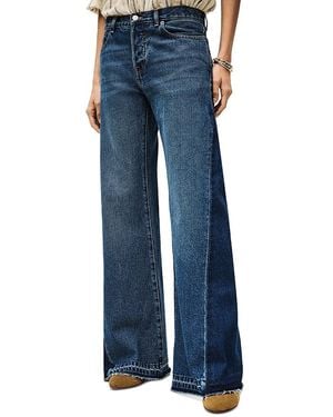 Ba&sh Vadou High Rise Wide Leg Jeans - Blue