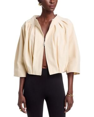 Jonathan Simkhai Jess Pleated Jacket - Natural