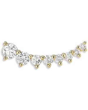 Zoe Lev 14K Lab Grown Diamond Left Ear Crawler - Metallic