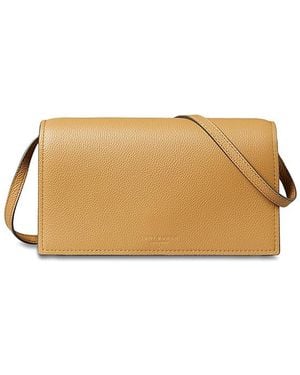 Tory Burch Romy Leather Crossbody Wallet - Natural