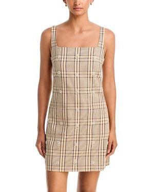 Tanya Taylor Barton Faux Pearl Embellished Mini Dress - White