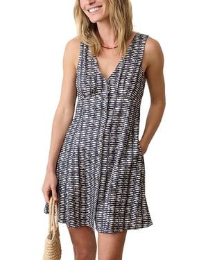 Marine Layer Camila Sleeveless Mini Dress - Blue
