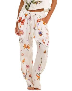 Agua Bendita Seraphine Ambar Linen Swim Cover-Up Pants - Pink