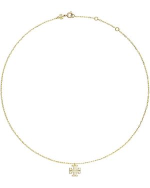 Tory Burch Kira Pendant Necklace, 15.8-17.8L - Natural