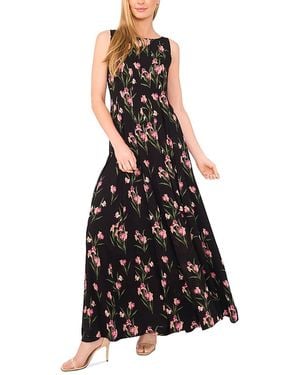 Ted Baker Sleeveless Pleated Boat Neck Maxi Dress - Black