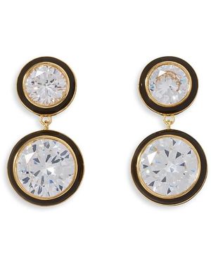 Roxanne Assoulin The Cubic Double Drop Earrings - Metallic