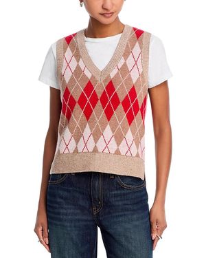 RE/DONE Argyle Vest - Red