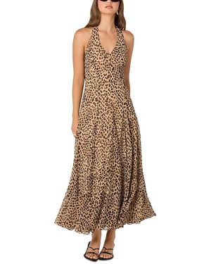 Astr Myra Halter Maxi Dress - Natural