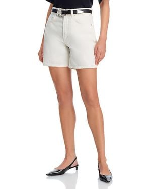 Anine Bing Kat Denim Shorts - White