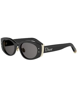 Dior Oval Sunglasses, 52Mm - Black