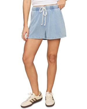 Z Supply Hunter Knit Denim Shorts - Blue