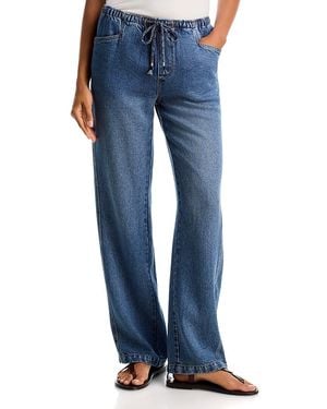 Xirena Joey Drawstring Wide Leg Pants - Blue