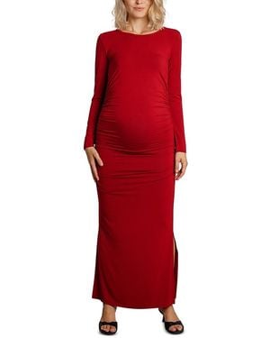 Nom Maternity Curve Maternity Dress - Red