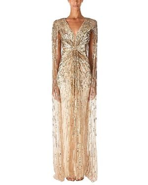 Jenny Packham Rush Sequin-Embellished Gown - Natural