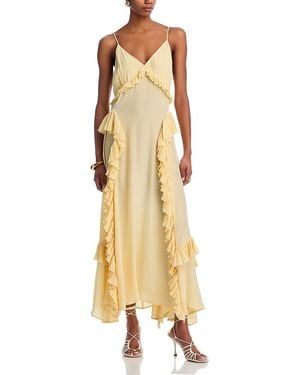 Sea Delilah Ruffled Dress - Metallic