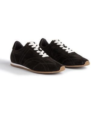 TOTEME Flex Suede Sneakers - Black