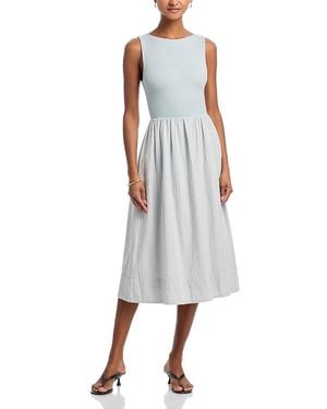 Bella Dahl Mixed Media Midi Dress - White