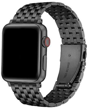 The Posh Tech Remy Stainless Steel Band For Apple Watch - Black