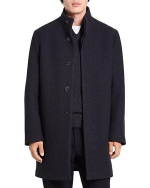 Theory Belvin Wool Coat - Blue